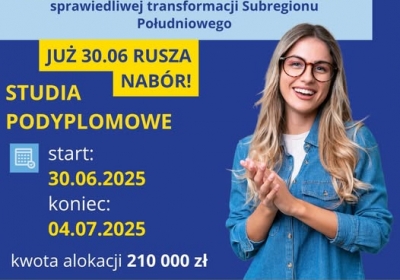 Rusza pierwszy nabór do projektu „Przepis na Rozwój – kompetencje i kwalifikacje dla sprawiedliwej transformacji Subregionu Południowego”
